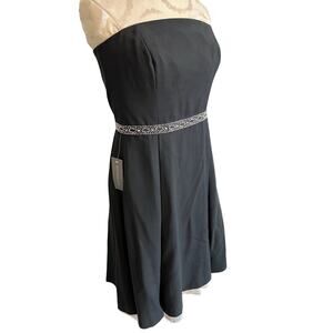Ann Taylor Women’s NWT Strapless Black Formal Midi Dress Size 8